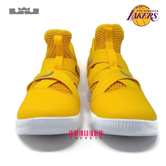 Nike Lebron Soldier XII 12 TB Promo LA Lakers Gold - Picture 4 of 8